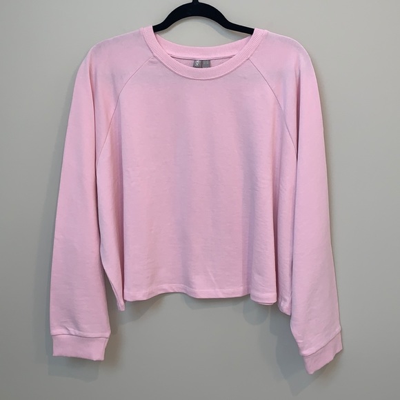ASOS Light Pink Crop Shirt Top Plus Size 14 NWOT